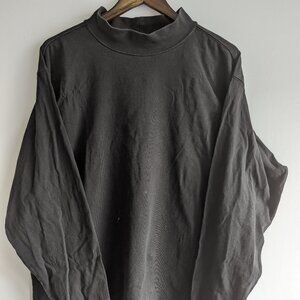 Carhartt Mock Neck Black Heavy Duty Long Sleeve